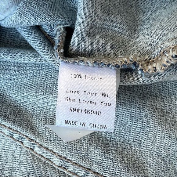 Show Me Your MuMu Light Blue Denim Jacket Women’s Size XS - Picture 9 of 9